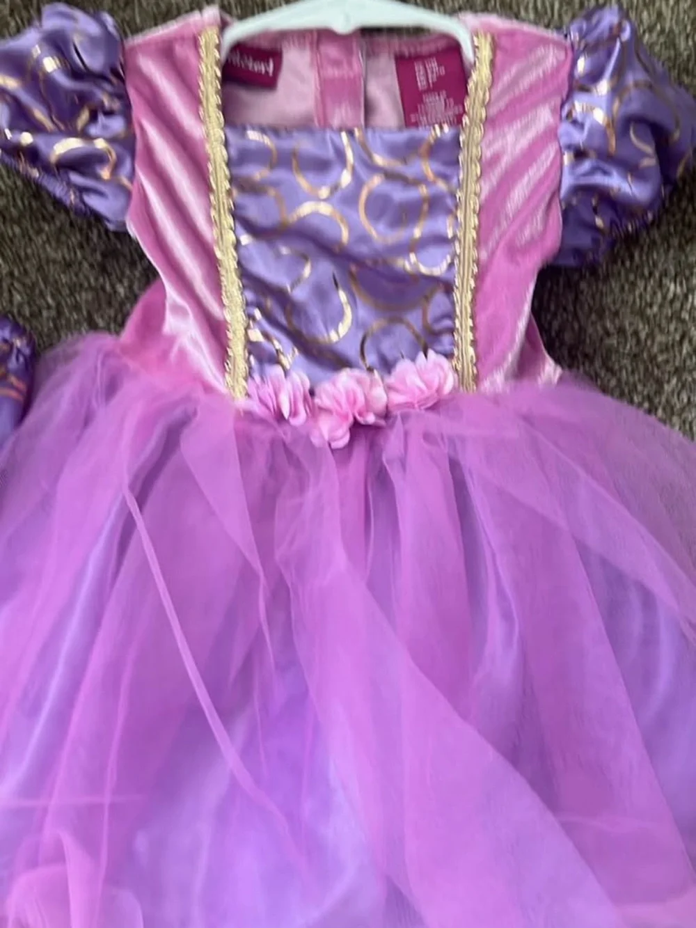 Disney tangled rapunzel Princess Tutu Costume with Headband 12 months never worn
